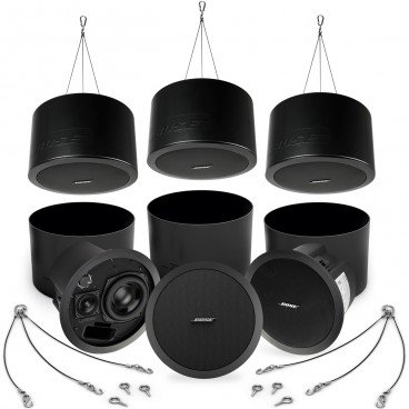 Bose FreeSpace DS 100F Contractor 6-Pack with Pendant-Mount Kits - Black (Discontinued)