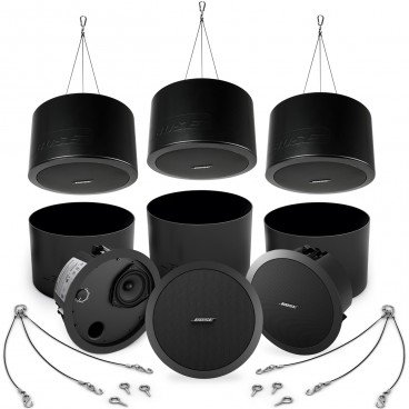 Bose FreeSpace DS 40F Contractor 6-Pack with Pendant-Mount Kits - Black (Discontinued)