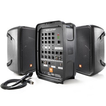 JBL EON208P All-In-One Portable 8" 2-Way PA System with 8-Channel Powered Mixer and Bluetooth