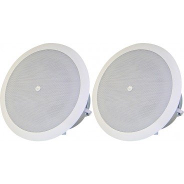 Atlas Sound FAP42TC Strategy II Series 4 inch Coaxial Shallow In-Ceiling Loudspeaker - Pair
