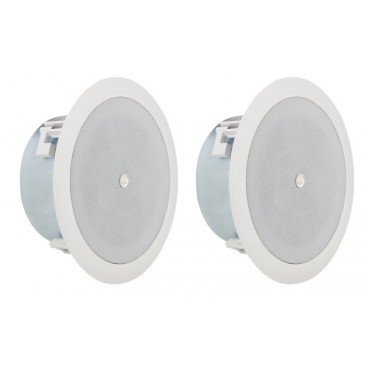 Atlas Sound FAP42TC-UL2043 Strategy II Series 4 inch Coaxial Shallow In-Ceiling Loudspeaker (UL 2043 Listed) - Pair