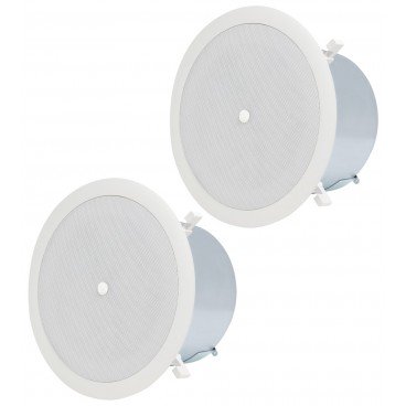 Atlas Sound FAP62T-UL2043 6 inch Strategy II Coaxial Ceiling Speakers - Pair