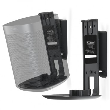 Flexson S1-WMX2 Wall Mounts for Sonos One or Play:1 - Black Pair