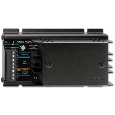 RDL FP-PA20B 20W Mono RMS Audio Power Amplifier 25V