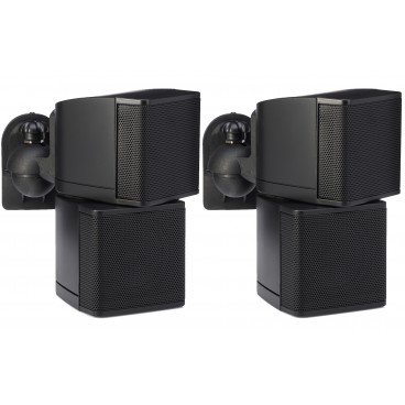 Pure Resonance Audio MC2.5B Kit Dual 2.5" Swiveling Cube Speakers with Brackets - Pair
