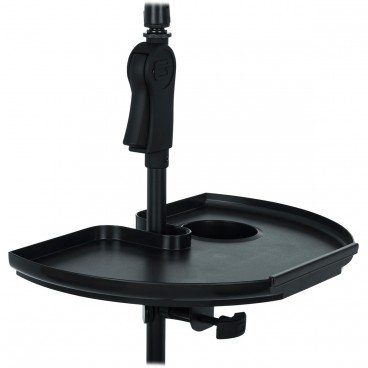 Gator Frameworks GFW-MICACCTRAYXL Extra Large Microphone Stand Accessory Tray with Drink Holder