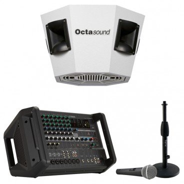 Gymnasium Sound System with Octasound SP820A Loudspeaker and Yamaha Powered Mixer