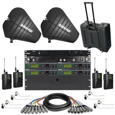 Wireless In-Ear Monitor System with 4 Shure PSM 900 Personal Monitoring Systems