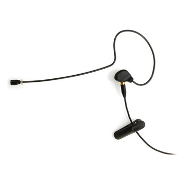 JTS CM-801B Omni-Directional Single Ear Headset Microphone - Black