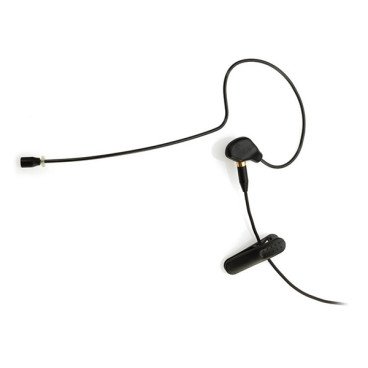 JTS CM-801B Omni-Directional Single Ear Headset Microphone - Black (Open Box)