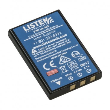 Listen Tech LA-365 Replacement Rechargeable Li-Ion Battery