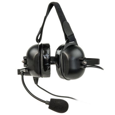 Listen Tech LA-455 ListenTALK Headset 5 Over Ears Industrial with Boom Mic