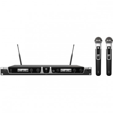 LD Systems U505 HHD 2 Dual Wireless Microphone System with 2 Dynamic Handheld Microphones (584 - 608 MHz)
