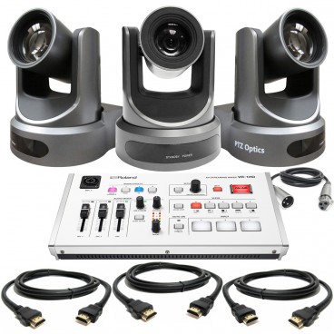 live streaming video package with 3 cameras