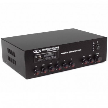 Pure Resonance Audio MA60BT 7-Ch Bluetooth 70V 60W Mixer Amplifier (Open Box)