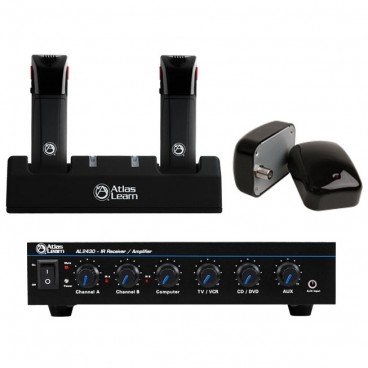 Atlas Sound Learn MAGPIE2-2 Dual Wireless Microphones and Dual IR Dome Kit