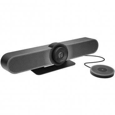 Logitech MeetUp with Expansion Mic All-In-One ConferenceCam with Ultra-Wide Lens for Medium Rooms