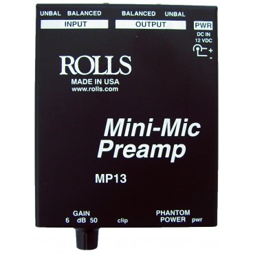 Rolls MP13 Mini Microphone Preamplifier