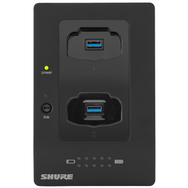Shure Microflex MXWNCS2 2-Channel Networked Charging Station