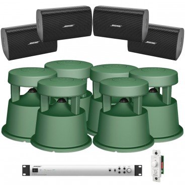 Bose Outdoor Sound System with 6 FreeSpace 360P and 4 FreeSpace FS2SE Loudspeakers