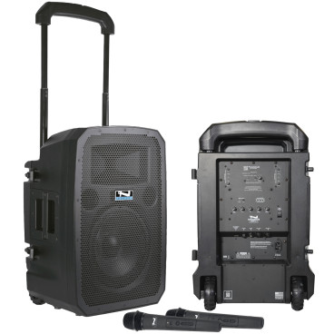 Public Address Sound System with Two Anchor Audio Liberty 3 Pro Portable Battery Powered PA Systems with Bluetooth, AnchorLink, AnchorFlex, and Two Wireless Handheld Microphones