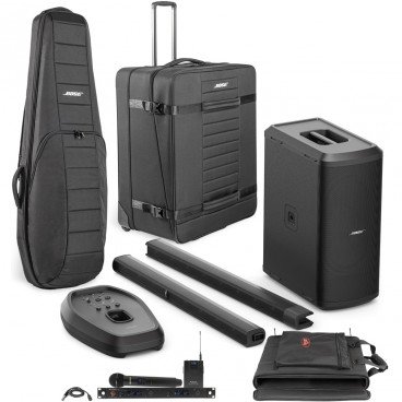 Portable School PA System with Bose L1 Pro32 Portable Line Array System, Subwoofer and Dual-Channel Combo Handheld and Lavalier Wireless System