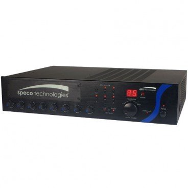 Speco Technologies PBM120A 5 Zone 120W PA Amplifier