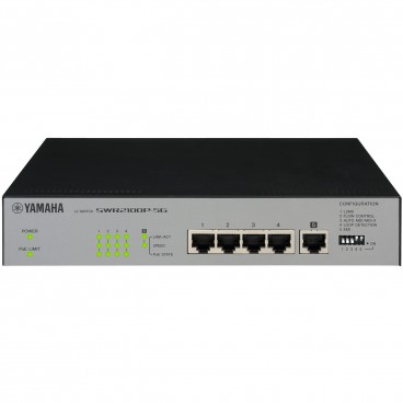 Yamaha SWR2100P-5G L2 Network Switch with PoE - 5 Ports