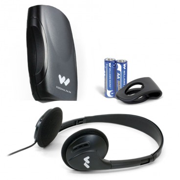 Williams Sound PPA R37 HD Receiver with Belt Clip Headphones and Batteries