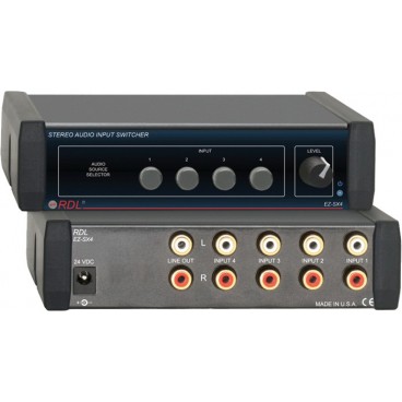 RDL EZ-SX4X Stereo Audio Input Switcher