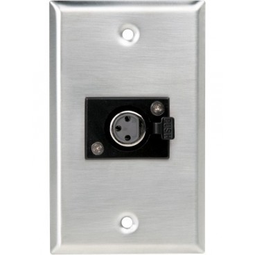 Atlas Sound SG-XLR-F1 Female 3 Pin XLR Wall Plate