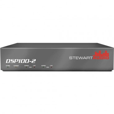 Stewart Audio DSP100-2-LZ-D 2-Channel DSP Enabled Amplifier 2 x 100W @ 4/8 Ohms Dante Network Enabled