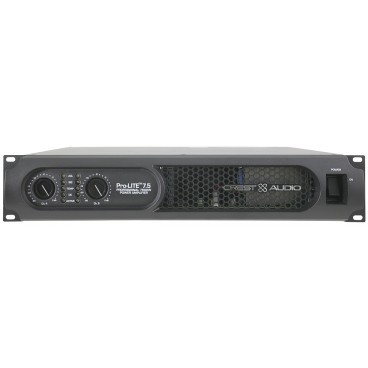 Crest Audio Pro-LITE 7.5 Ultra-Efficient Lightweight High Power Amplifier 1550W x 2-Channels at 8 Ohms