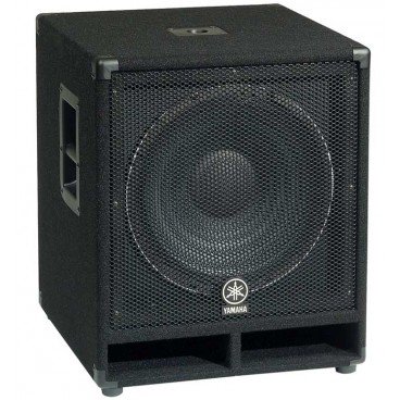 Yamaha SW115V Subwoofer Single 15 Inch, Carpet Covered, Dual Speakon and .25 inch Connectors