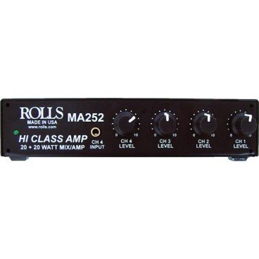 Rolls MA252 Stereo 20w/ch Class D Mixer Amp