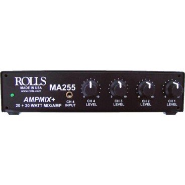 Rolls MA255 Stereo 20w/ch Class D Mixer Amp