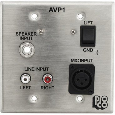 ProCo AVP1STS Audio Visual Passive Interface Wall Plate