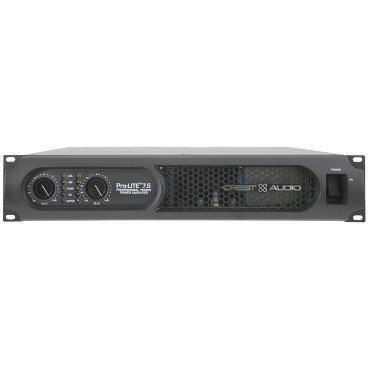 Crest Audio Pro-LITE 7.5 Ultra-Efficient Lightweight High Power Amplifier 1550W x 2-Channels at 8 Ohms