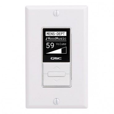 QSC MP-MFC Wall Mount Controller for MP-M Series Mixers - White