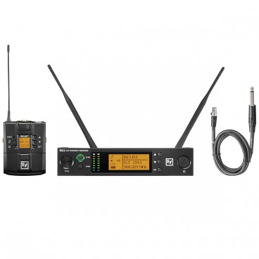 Electro-Voice RE3-BPGC UHF Wireless System with Bodypack Transmitter and GC3 Instrument Cable
