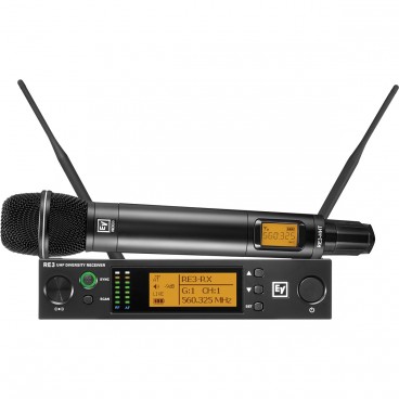 Electro-Voice RE3-ND86 UHF Handheld Wireless Mic System with ND86 Dynamic Supercardioid Microphone