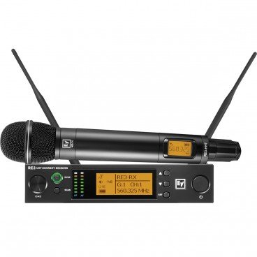 Electro-Voice RE3-ND76 UHF Handheld Wireless Mic System with ND76 Dynamic Cardioid Microphone