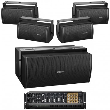 Bose Restaurant Multi-Zone Sound System with 4 RoomMatch Utility Speakers and Subwoofer - Up to 3 Zones (Discontinued)