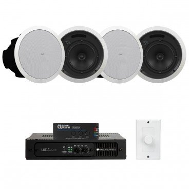 Retail Store Sound System with 4 Tannoy CVS In-Ceiling Speakers Lab Gruppen LUCIA Amplifier and Atlas Sound Mixer