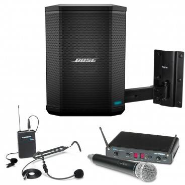 Bose S1 Pro Multi-Position PA System Kit with Sennheiser Mic, Backpack, and  Cable