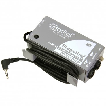Radial Engineering StageBug SB-5 Laptop Passive Stereo Direct Box for Laptops and Mobile Device