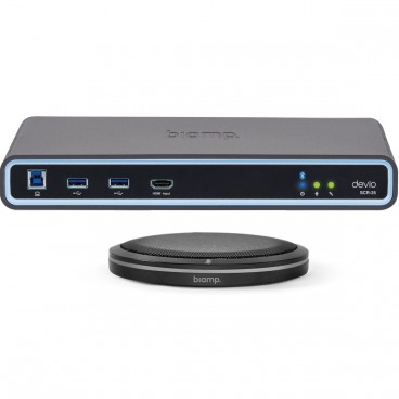 Biamp Devio SCR-25TX Web-Based Conferencing Hub with Tabletop Microphone