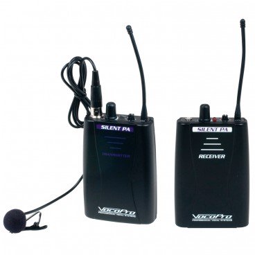 VocoPro SilentPA-PORTABLE 16-Channel UHF Wireless Bodypack Broadcast System
