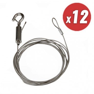 Primacoustic SlipNot F101 1011 00 76" Suspension Cables with Slide-Lock Clip (12 pcs)