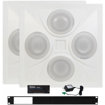 Office Sound Masking System with 2 SD4 Ceiling Speaker Arrays and Atlas Sound GPN1200K Kit